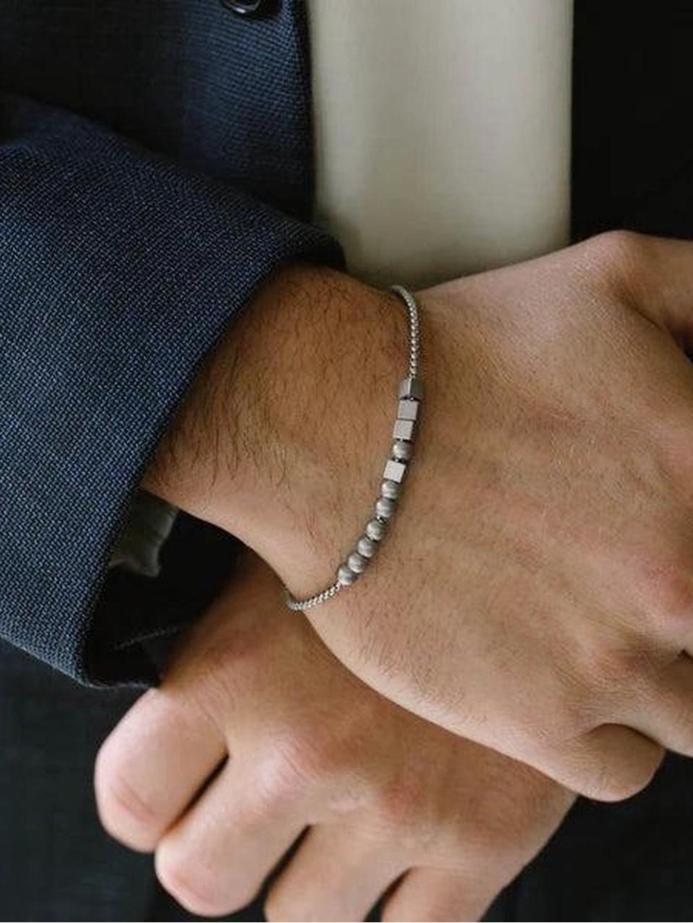 Steel & Barnett "Hero" Morse Code Stainless Steel Bracelet NWT Great Men’s Gift